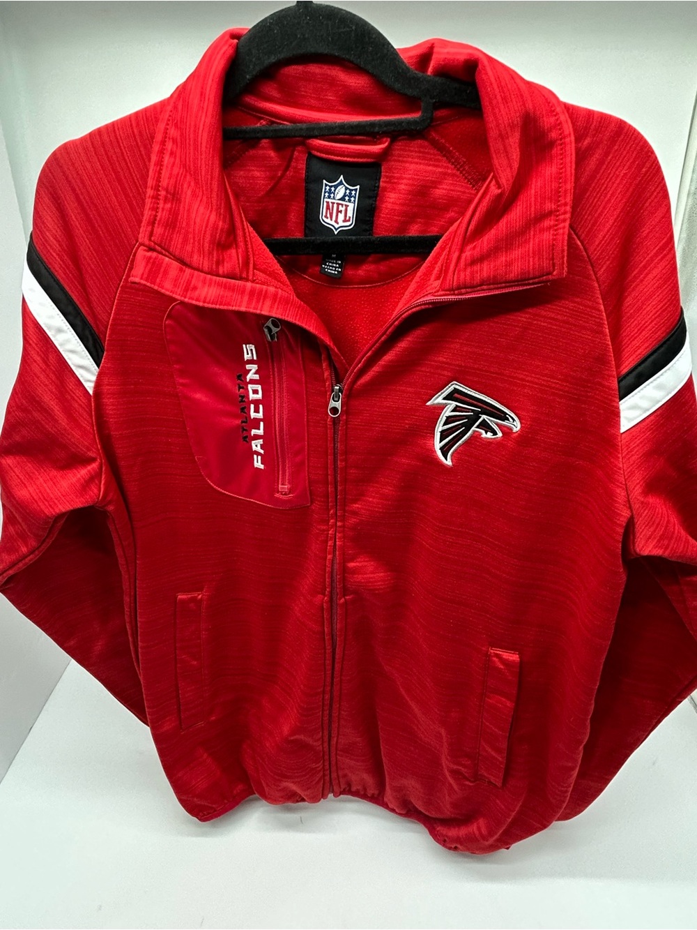 NFL Atlanta Falcons Red Full-Zip Jacket Medium